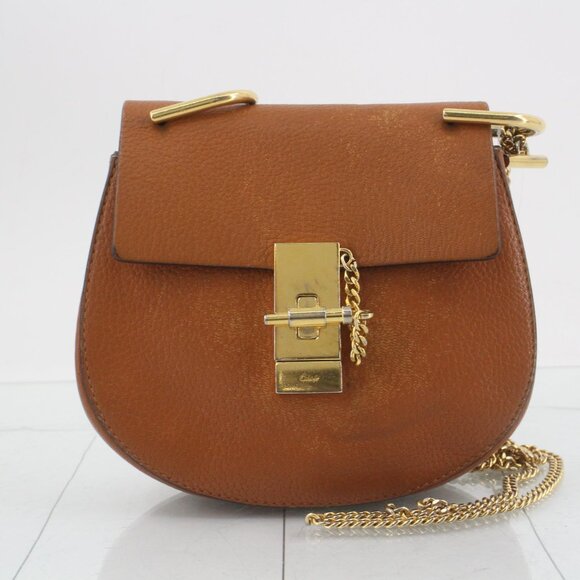 Chloe Handbags - Chloe Drew leather chain Shoulder bag Brown